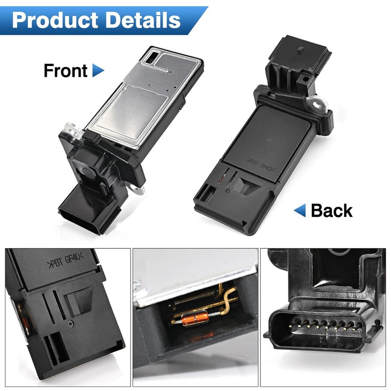 TOP-MAX Mass Air Flow Sensor Compatible with Chevy Silverado Suburban Tahoe Camaro Impala Malibu GMC Sierra Yukon Buick Enclave Regal Lacrosse Cadillac SRX Escalade, MAF Sensor Replace for 23262343 - Image 3