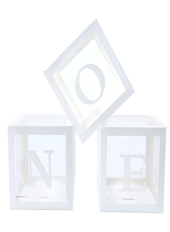 UAEYW 1st Birthday Balloon Boxes for Baby Party Decorations ONE Box with Letter for Boy&Girl Baby Bridal Shower, Reveal Party Decorations - Image 1