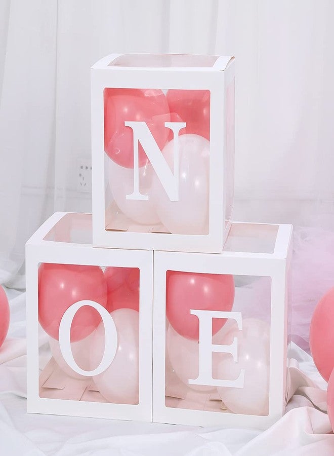 UAEYW 1st Birthday Balloon Boxes for Baby Party Decorations ONE Box with Letter for Boy&Girl Baby Bridal Shower, Reveal Party Decorations - Image 4