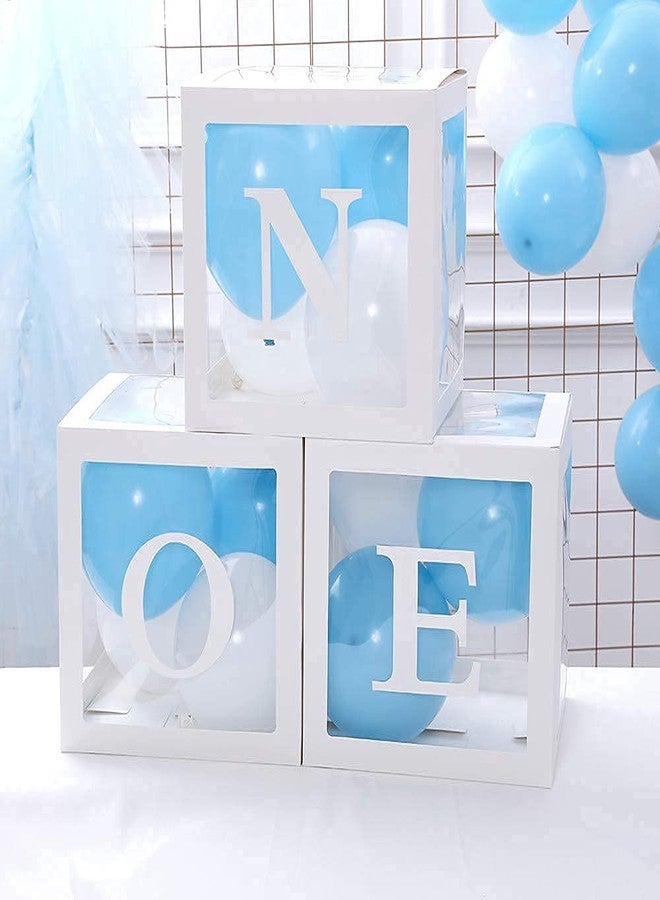 UAEYW 1st Birthday Balloon Boxes for Baby Party Decorations ONE Box with Letter for Boy&Girl Baby Bridal Shower, Reveal Party Decorations - Image 3