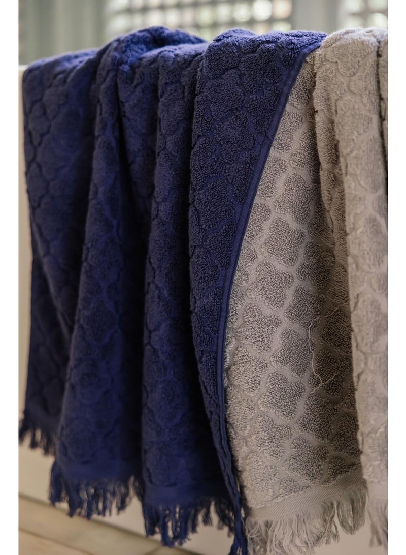 More cottons  منشفة جاكار تافهة 600 جرام لكل متر مربع 50 × 100  - Image 3