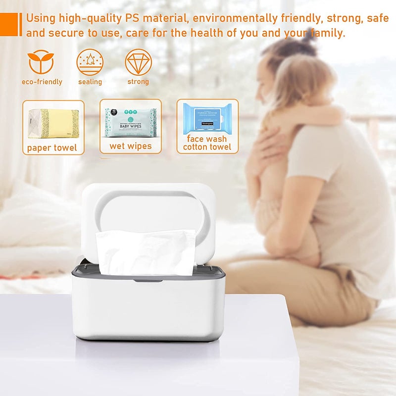 Portible Portable Wet Wipe Tissue Holder Box with Lid OnTheGo Convenience for Instant Refreshment Premium Elegant and Convenient Dispenser for Home or Office Use - Image 4