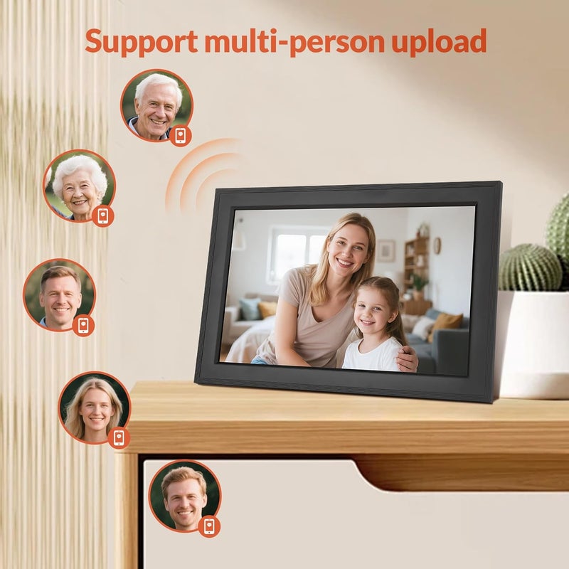 mafiti Bestrip Digital Photo Frame,10.1 Inch Frameo WiFi Electronic Picture Frame,1280x800 HD IPS Touch Screen,32GB Memory,Auto-Rotation,Share Photos &Videos,Birthday Gifts for Women/Men - Image 5
