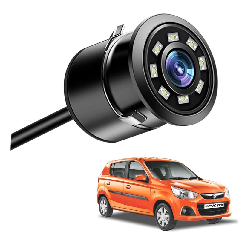Asryd Car Rear Backup Camera, Rear View LED Night Vision Camera Waterproof 170 Degree Wide Angle, Black, Reverse Camera Parking Guide For Maruti Suzuki Alto K10 (1 LED Camera) - Image 5