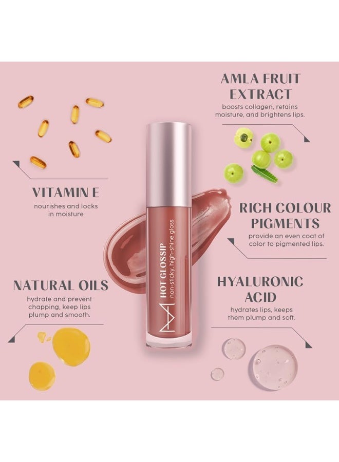 House Of Makeup Glow Up Makeup Gift Kit (Blush + Lip Gloss + Lilac Poofy Pouch) | Makeup Gift Set Peach Cobbler + What's The Tea 4.7g*2 - Image 3