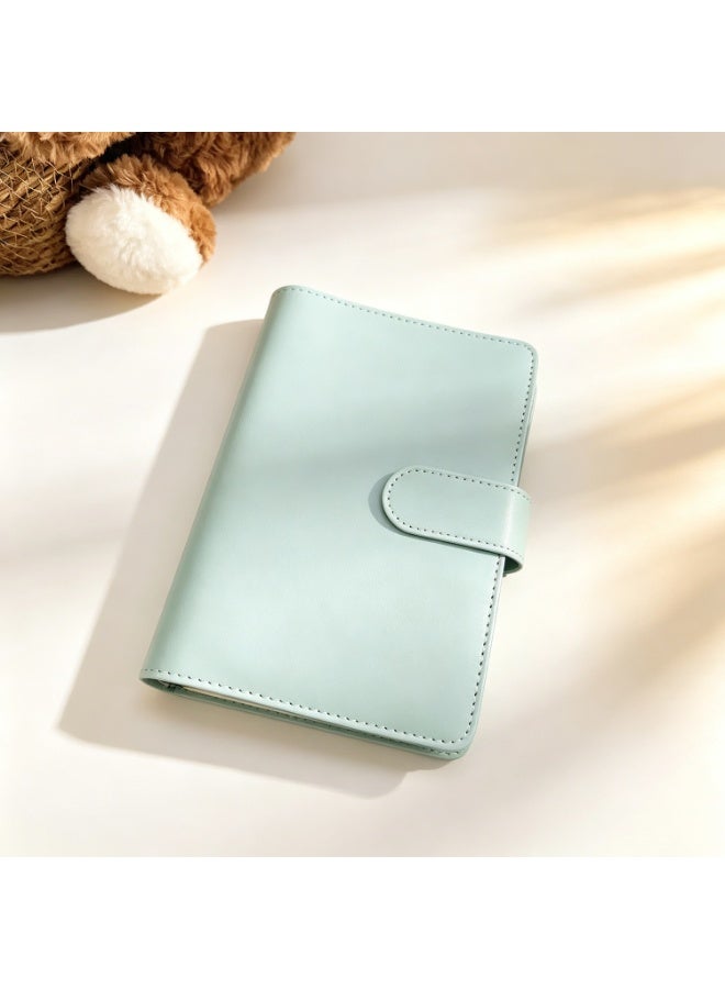 6-Ring Loose Leaf PU Photo Album Compatible with Mini 12 3 Inch Films, Large Capacity Holds Up To 108 Photos,  Picture Storage Organizer, Premium Eid Ramadan Birthday Gift For Travelers, Families & Collectors - Image 1