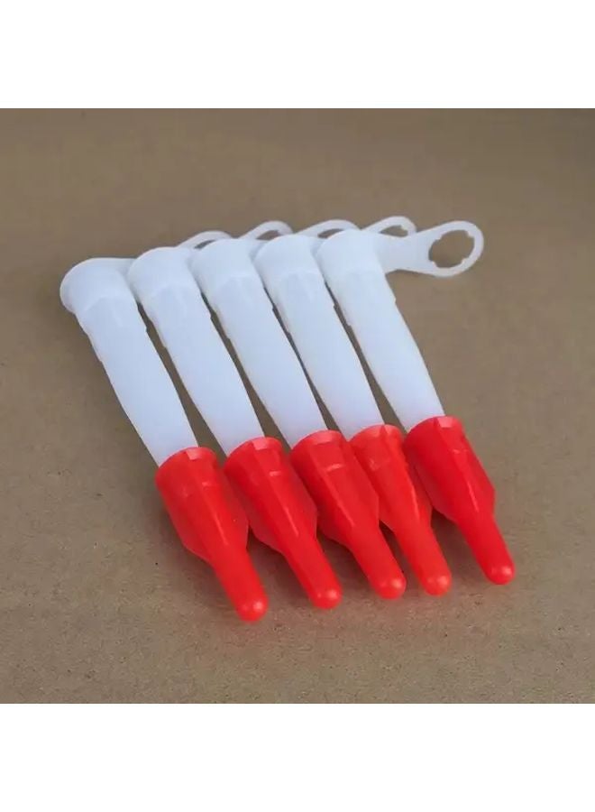 20pcs PP Material Spare Silicone Tube Nozzle Cover Resealable Screw Caps - Image 2