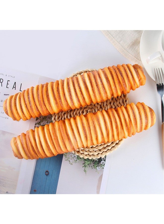 Strength Spot PU High Simulation Caterpillar Bread Film And Television Props Model Room Window Ornaments Simulation Bread-Color:32cm Brown Caterpillar Bread-Dimensions:32cm*7cm  - Image 2