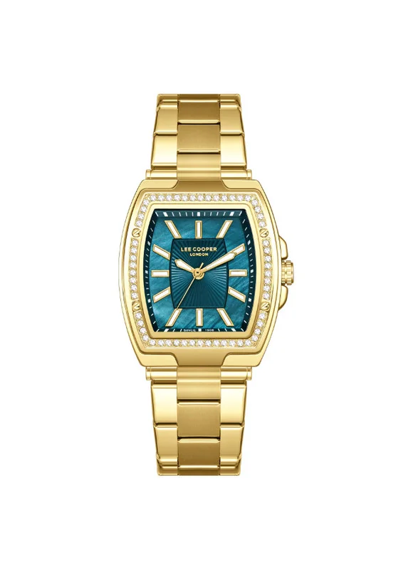Lee Cooper Lee Cooper LC08058.170 Women's Analog Display Watch & Metal Strap Gold