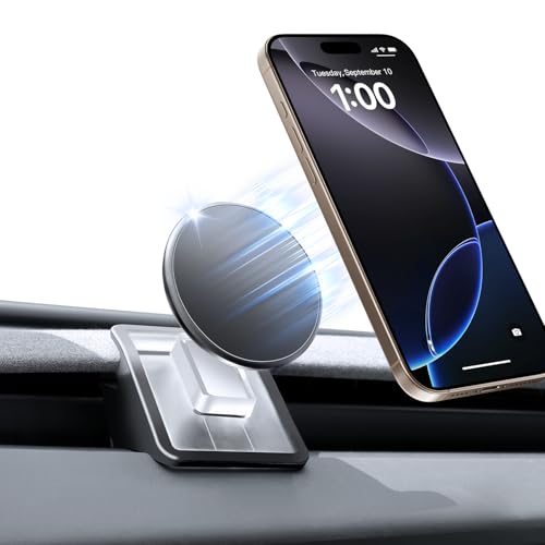 ANKEWAY Phone Mount for Tesla Model 3 Highland Model Y Juniper 2026, Magnetic Phone Holder for Tesla Model 3 Model Y Accessories 2025, Easy Installation for MagSafe, Compatible with iPhone 17 16 15 14 13 12 - Image 1