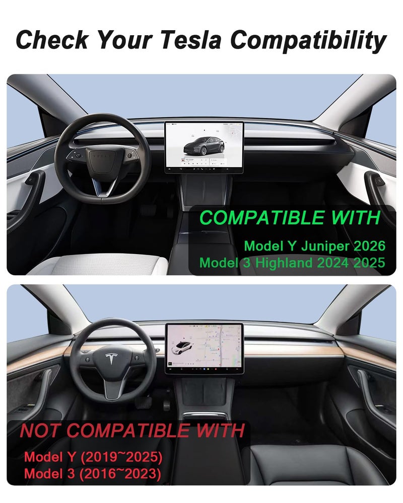 ANKEWAY Phone Mount for Tesla Model 3 Highland Model Y Juniper 2026, Magnetic Phone Holder for Tesla Model 3 Model Y Accessories 2025, Easy Installation for MagSafe, Compatible with iPhone 17 16 15 14 13 12 - Image 2