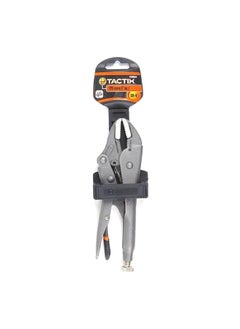 Tactix Double-Dipped Handle Straight Jaw Locking Plier Silver 10 Inch 200565  - Image 2