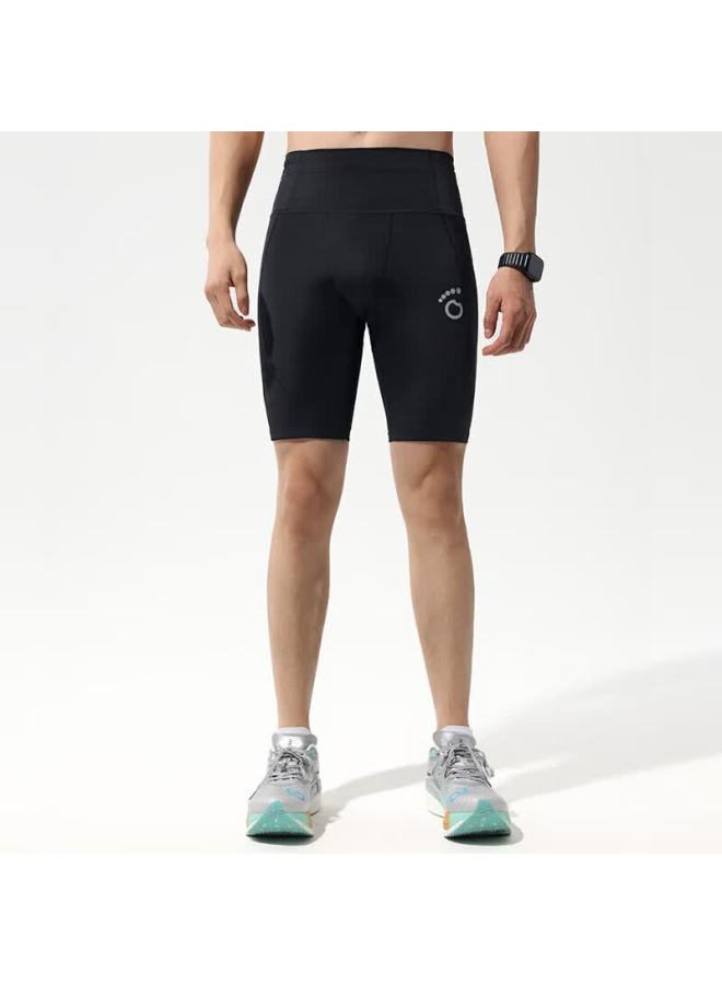 Macondo 7th Generation Marathon Running Compression Shorts With Support, Three Pockets, Sweat-resistant Phone Compartment, Black, Men's 2XL - Image 5
