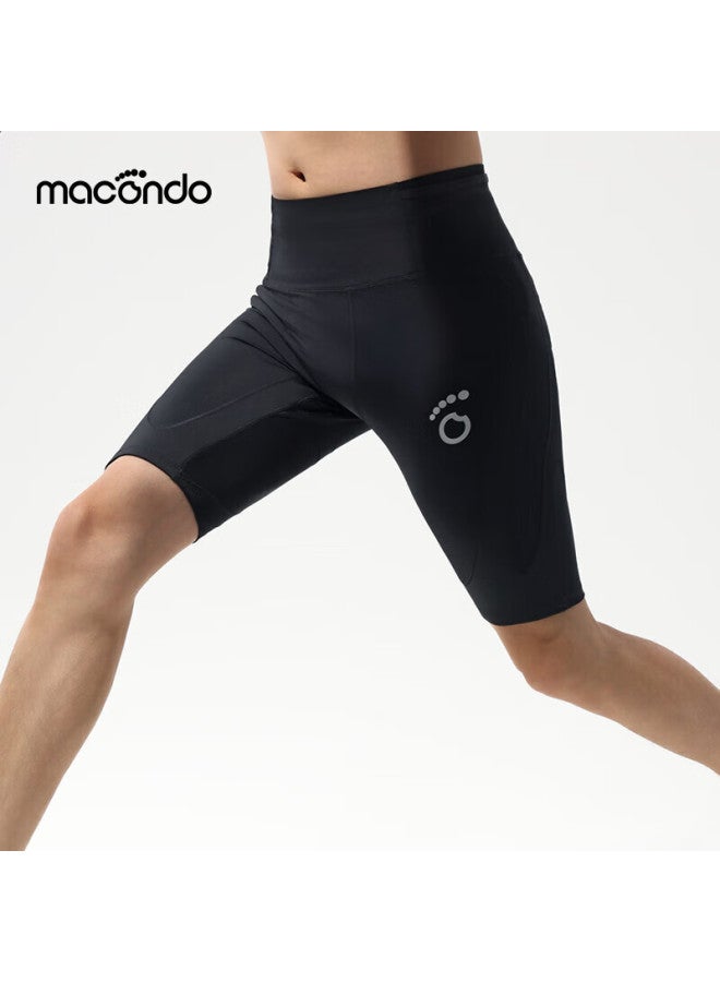 Macondo 7th Generation Marathon Running Compression Shorts With Support, Three Pockets, Sweat-resistant Phone Compartment, Black, Men's 2XL - Image 4