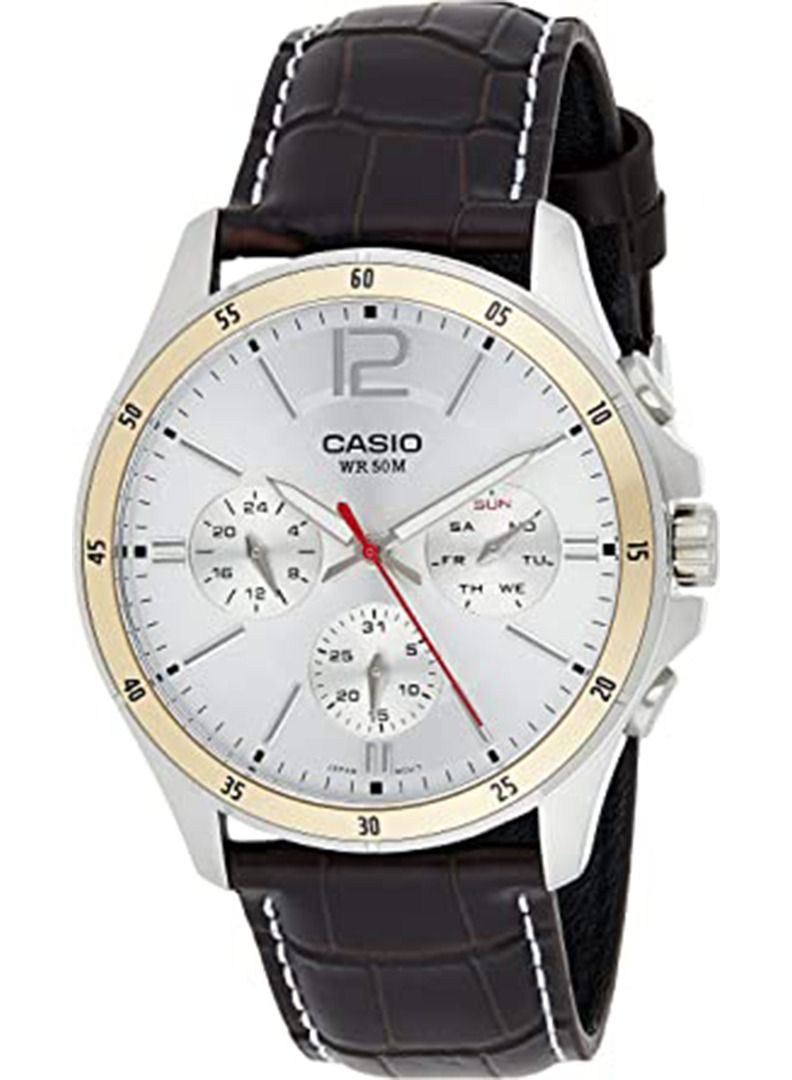CASIO Men's Enticer Water Resistant Analog Watch MTP-1374L-7A - Image 1
