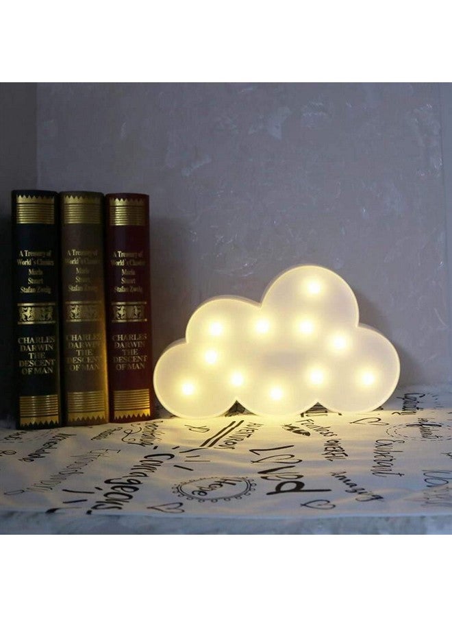 MIRADH LED Marquee Letter Lights Sign; Light Up Alphabet Letters for Wedding Birthday Party Christmas Home Bar Decoration; Warm White (Cloud) - Image 1