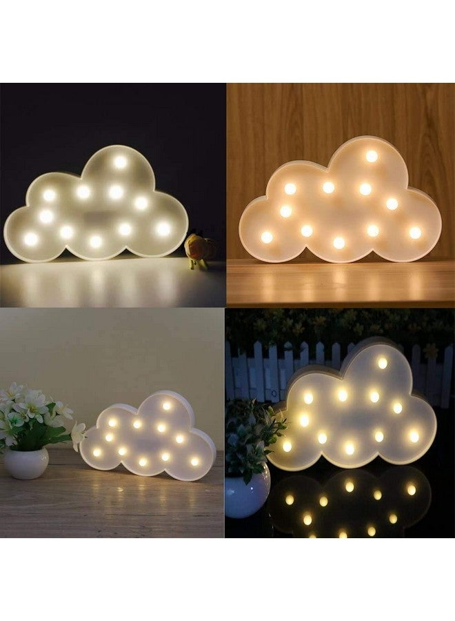 MIRADH LED Marquee Letter Lights Sign; Light Up Alphabet Letters for Wedding Birthday Party Christmas Home Bar Decoration; Warm White (Cloud) - Image 5