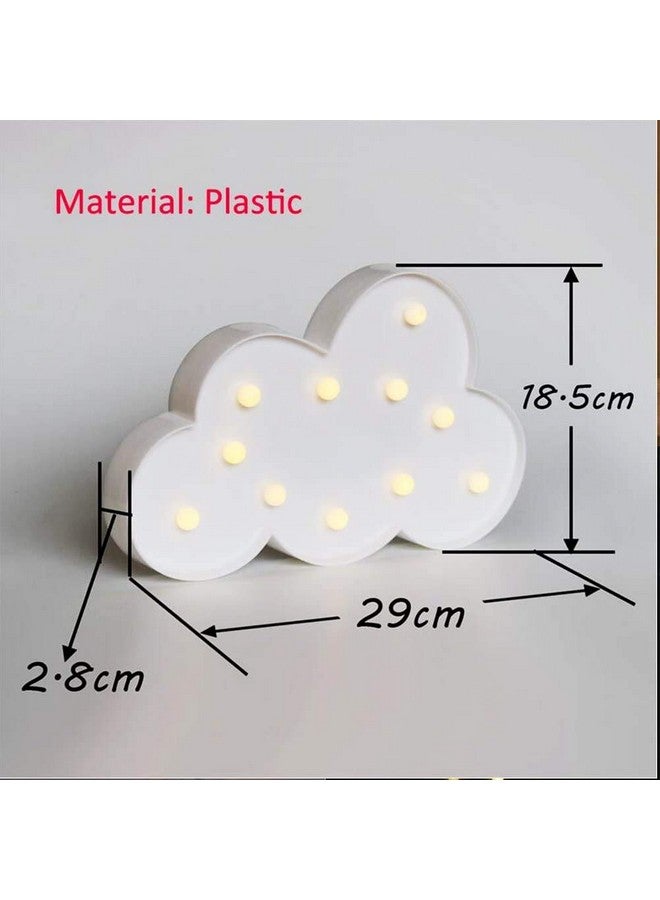 MIRADH LED Marquee Letter Lights Sign; Light Up Alphabet Letters for Wedding Birthday Party Christmas Home Bar Decoration; Warm White (Cloud) - Image 2