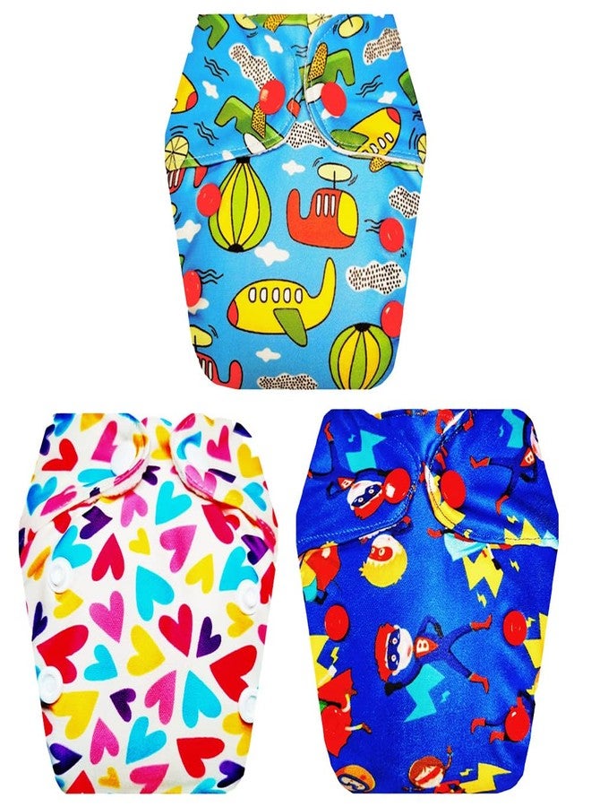 Dumbledo Premium Newborn Cloth Diaper with Integrated Insert (Pack of 3) | Soft & Gentle | Breathable | Easy to Clean | Trusted by Moms | 0 - 4 Months | Unisex Baby - Image 1