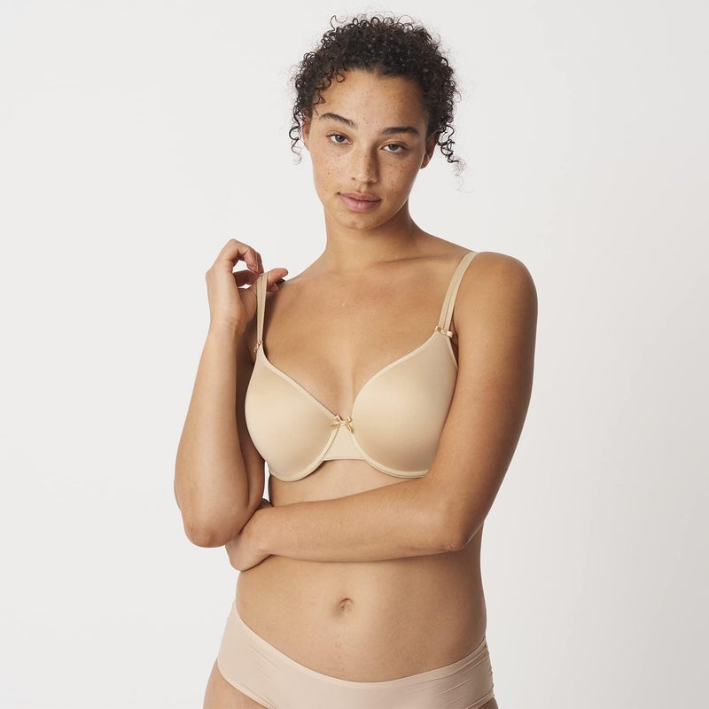 Chantelle Womens Basic Invisible Smooth TShirt Bra  Beige  32B - Image 4