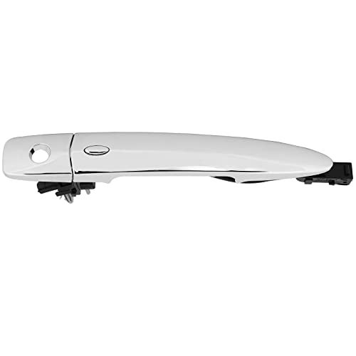 LUJUNTEC Exterior Front Driver Left Door Handle Replacement for 2011-2017 for Nissan for Leaf,2009-2014 for Nissan for Maxima,2009-2014 for Nissan for Murano Replace OE 80640-3NA0A Chrome - Image 1