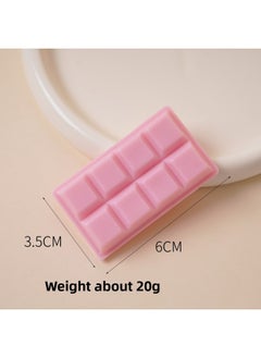 Generic Simulation Chocolate Fake Food Toy PVC Simulation Snacks Key Chain Valentine's Day Small Gift Bag Pendant-Color:Pink Chocolate-no Deduction-Size:If You Need To Add A Keychain, Click On The Bottom Button Changing Option  - Image 1
