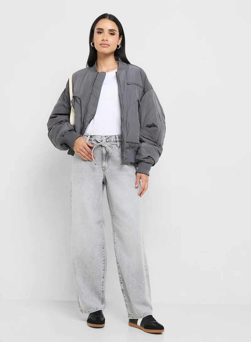 ONLY ONLGIANNA Wide Leg BLEACH DOT Jeans