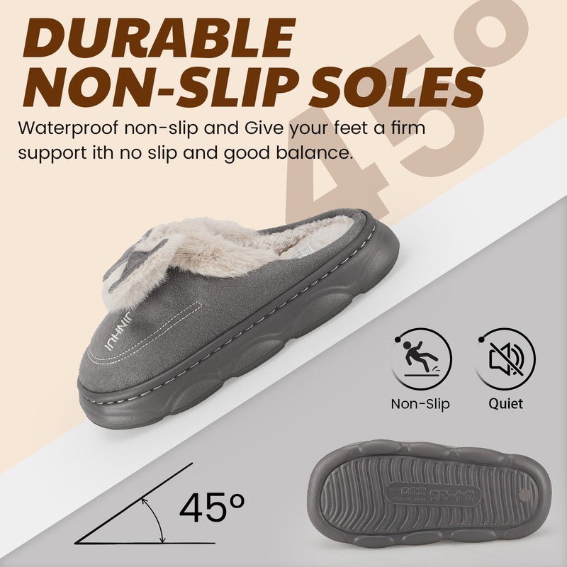 Lucky Kids Cartoon Slippers for Kids, Funny Animal House Shoes with Non-Slip Sole, Cozy Plush Indoor Comfort Footwear for Boys and Girls - Image 4