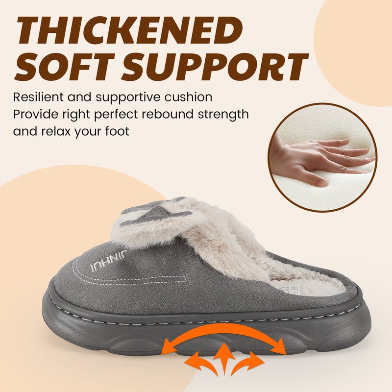 Lucky Kids Cartoon Slippers for Kids, Funny Animal House Shoes with Non-Slip Sole, Cozy Plush Indoor Comfort Footwear for Boys and Girls - Image 3