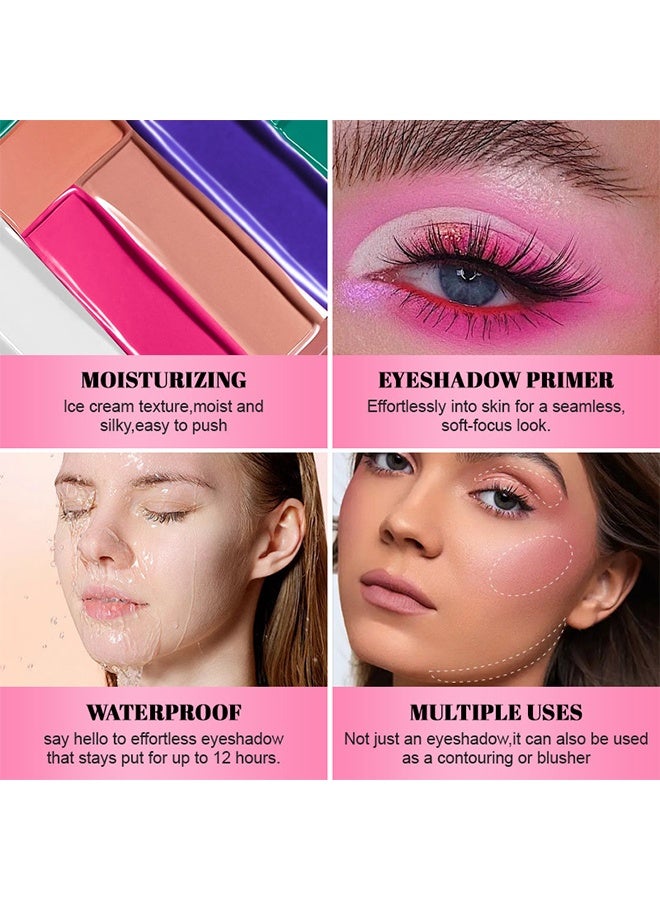 VERONNI Eyeshadow Primer，Matte Eyeshadow Primer for Oily Lids ，No Crease Eye Primer Makeup Eyeshadow Base ，Waterproof & Smudge-proof & Long Lasting Cream Liquid Eye-shadow for All Shadows #DARK - Image 5