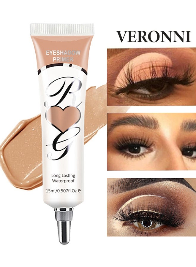 VERONNI Eyeshadow Primer，Matte Eyeshadow Primer for Oily Lids ，No Crease Eye Primer Makeup Eyeshadow Base ，Waterproof & Smudge-proof & Long Lasting Cream Liquid Eye-shadow for All Shadows #DARK - Image 1