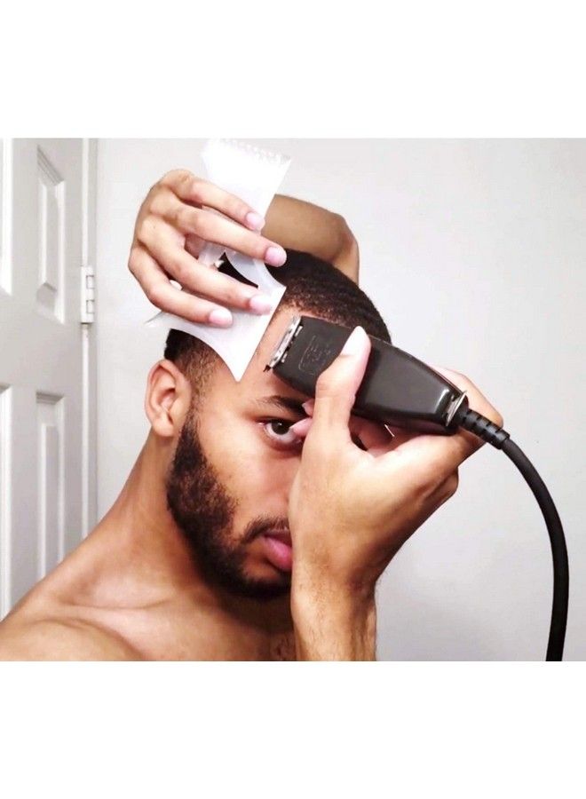 The Cut Buddy PLUS : Shaping + Styling Tool for Beard Hairline & Mustache : 100% Clear Timmer Guide + Bonus Pencil : As Seen on Shark Tank  - Image 5