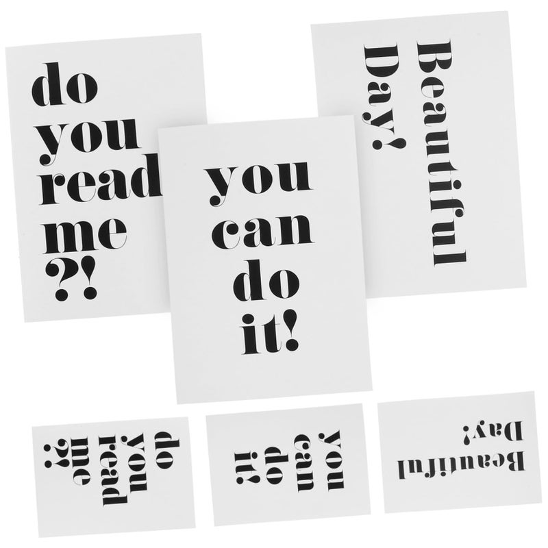 6Pcs English Alphabet Cards For Photo Booth Wedding Birthday Party Decorations - Image 2