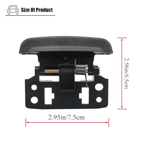 LXROAR01 Center Console Latch Compatible with Jeep Wrangler JL 2018 2019 2020 2021 2022 2023 2024 Year Console Lid Latch for 68470797AA - Image 3