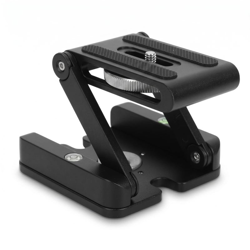 Topiky Z Flex Tilt Tripod Head, Aluminum Alloy Folding Z Shape Tilt Pan Head Quick Release Plate Bracket for DSLR Camera Camcorder Tripod Slider Rail - Image 1