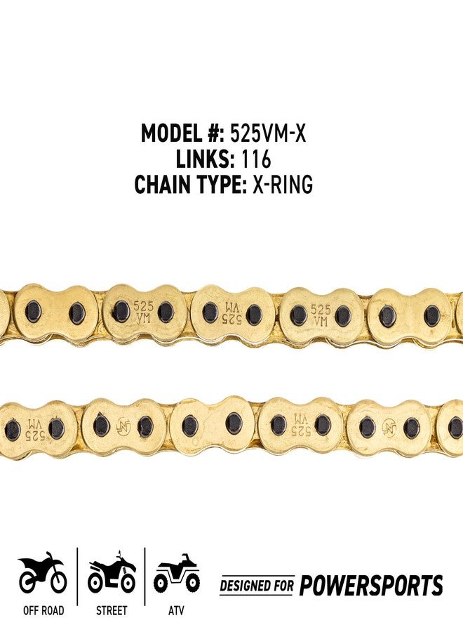 نيش سلسلة NICHE Gold 525 X-Ring مكونة من 116 حلقة مع وصلة رئيسية - Image 4