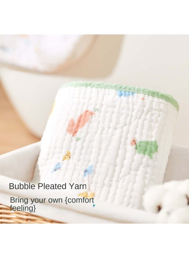 القطن الخالص 【0 إضافات، هيبوالرجينيك】 منشفة استحمام أطفال من 6 طبقات قطنية مغسولة من الشاش، ناعمة ولطيفة على البشرة - Image 5