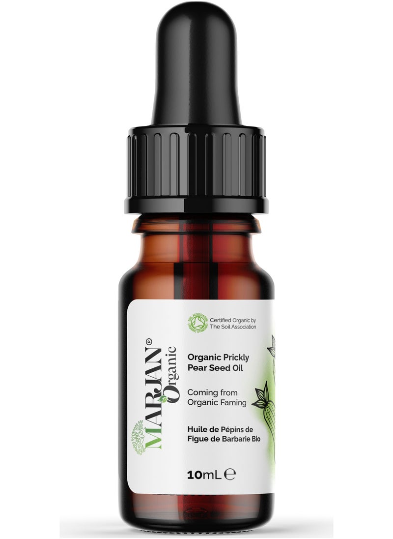 MARJAN ORGANIC Prickly Pear Seed Oil Organic 10 ml – 100% Pure & Natural Glow Enhancer  - Image 1