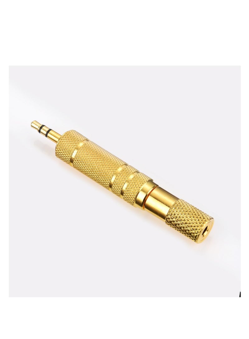 4 Pieces Headphone Adapter 6.35 mm (1/4 Inch) Male to 3.5 mm Female and Audio Stereo Plug 3.5 mm Male to 6.35 mm (1/4 Inch) Female - Image 4