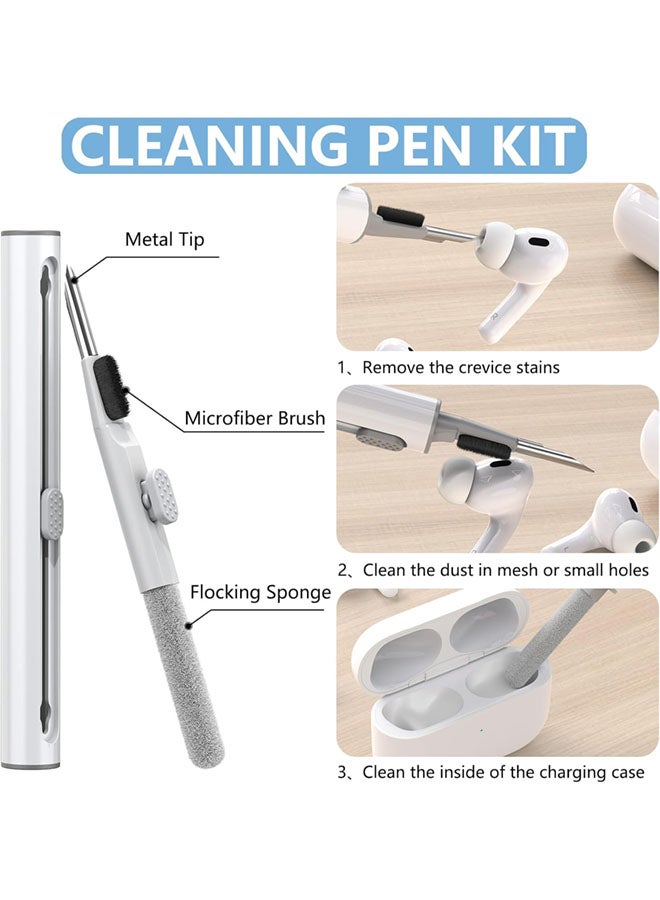 SJet Soft Silicone Protective Case Cover for Huawei FreeArc with Cleaner Kit and Keychain(Blue) - Image 3