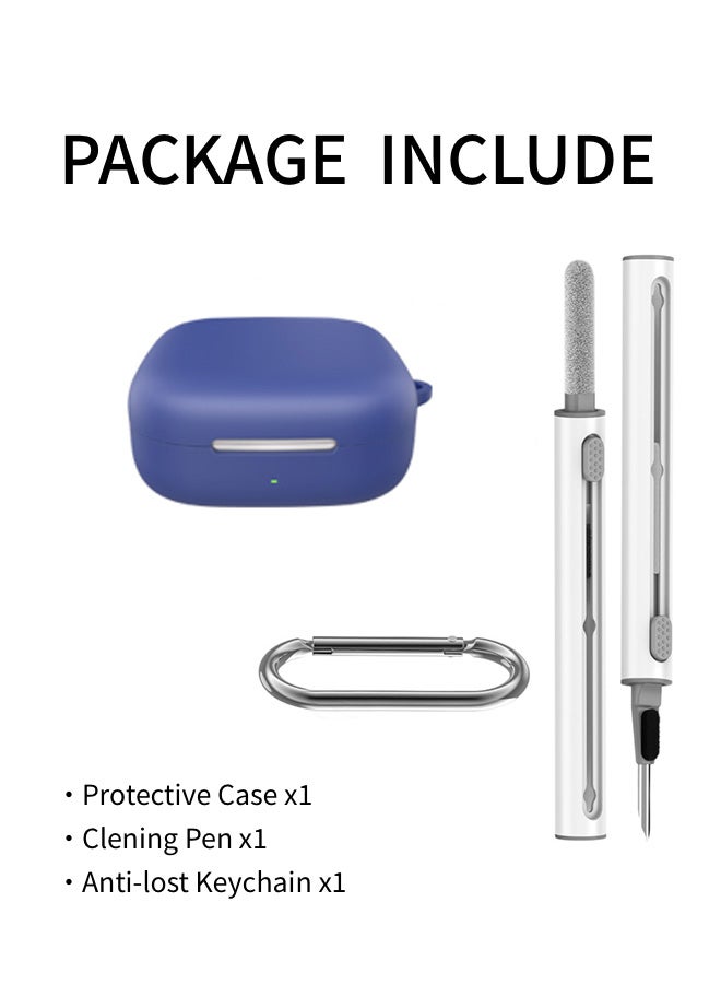 SJet Soft Silicone Protective Case Cover for Huawei FreeArc with Cleaner Kit and Keychain(Blue) - Image 2