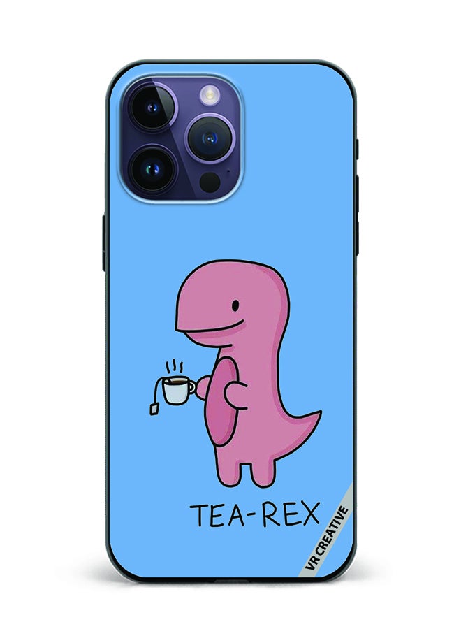 VR CREATIVE Protective Case Cover For Apple iPhone 15 Pro Max Tea Rex Design Multicolour - Image 1