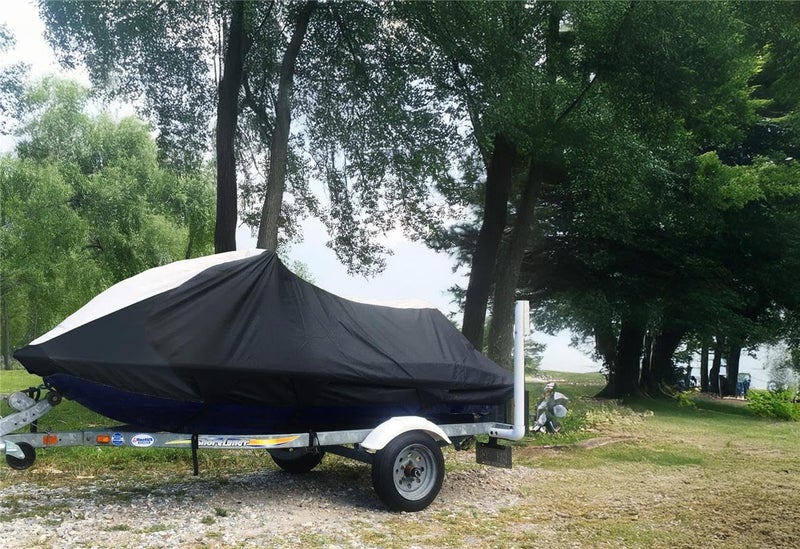 SBU Super Heavy-Duty PWC 600D Jet SKI Cover Compatible for Sea Doo Sea-Doo Spark 2up 900 ACE 2014-2019 2020 2021 2022 Jet Ski PWC Watercraft Trailerable Cover 2 Seater - Image 5