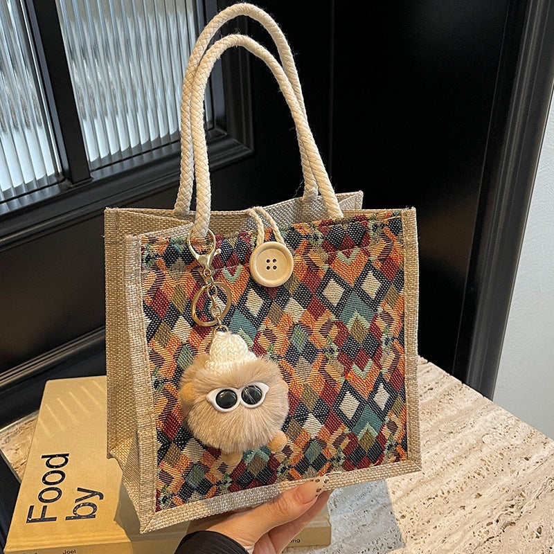 Women's Waterproof Linen Tote Bag - Image 4