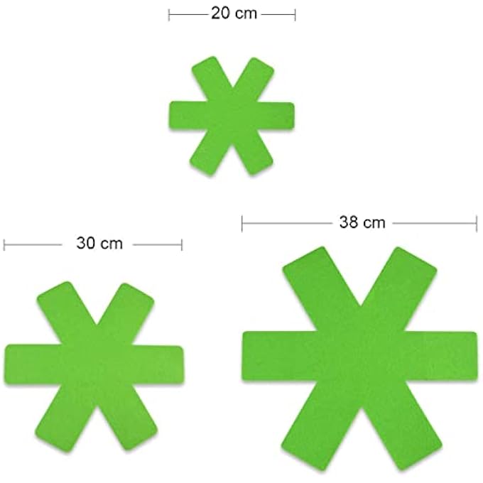 MAKINGTEC Pot And Pan Dividers Set Of 12 And 3 Different Sizes383020Cm Separators Pans Separator Protector For Separating Pots And Pans Thicken Green - Image 4