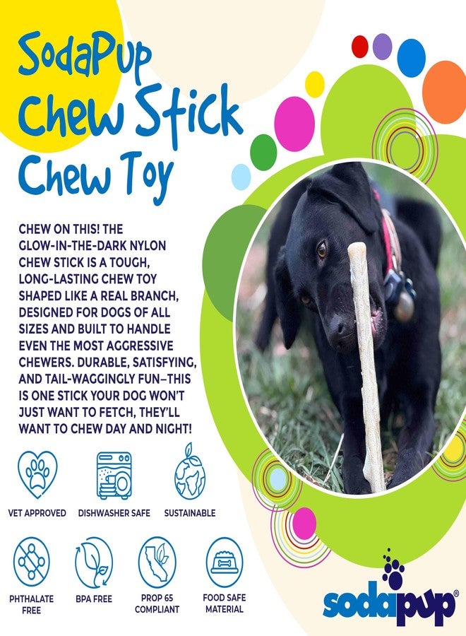 SodaPup Glow in The Dark Chew Stick - Durable Dog Chew Toy Made in USA from Non-Toxic, Pet Safe, Food Safe, Nylon Material for Mental Stimulation, Clean Teeth, Fresh Breath, Calming Nerves, & More - Image 3