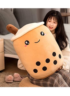KASTWAVE Pillow 13.7 inch Stuffed Boba Plushie Bubble Tea Plush Pillow Soft Milk Tea Shaped Plush Stuffed Pillow, Kawaii Plush Toy Gifts for Boys Girls  - Image 5