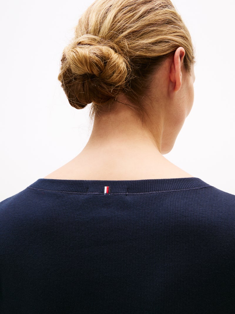 TOMMY HILFIGER Rib T-Shirt - Image 5