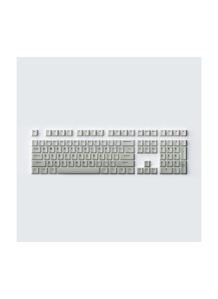 AKKO - Akko PBT Keycaps Cool Gray Gradient Theme 132-Key Cherry Profile Double-Shot Keyboard Keycap Set with MX Style Stem for Mechanical Keyboards - Image 1