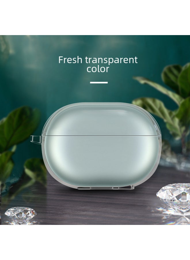 For Huawei FreeBuds Pro4 Transparent Protective Cover 3 Bluetooth Headset Anti-drop Wear-resistant HD Protective Shell-Color:For Huawei Huawei Freebuds Se 2-Model:TPU Transparent Protective Cover [with Hook]]